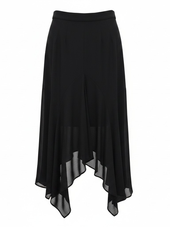 Sheri Martin Dresses & Skirts - Sheri Martin Black Asymmetric Handkerchief Hem Skirt